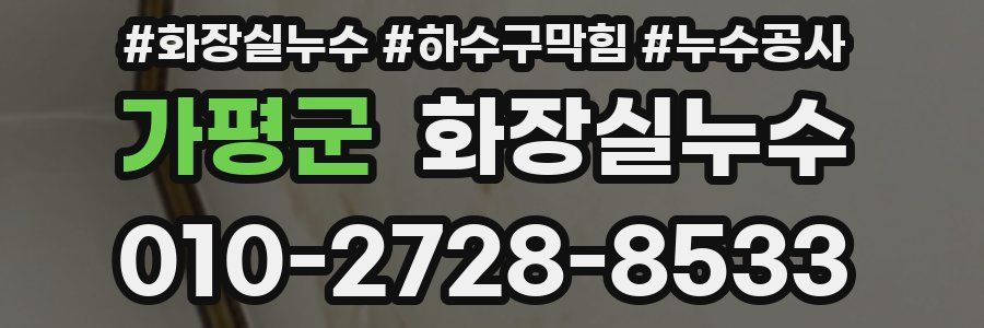 가평군 누수탐지