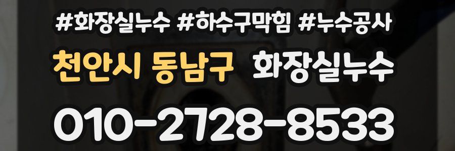 천안시 동남구 누수탐지