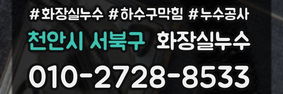 천안시 서북구 누수탐지
