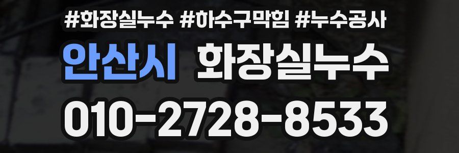 안산시 누수탐지