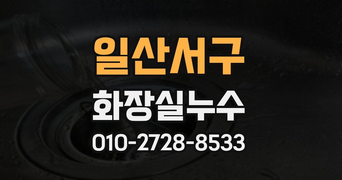 일산서구 누수업체