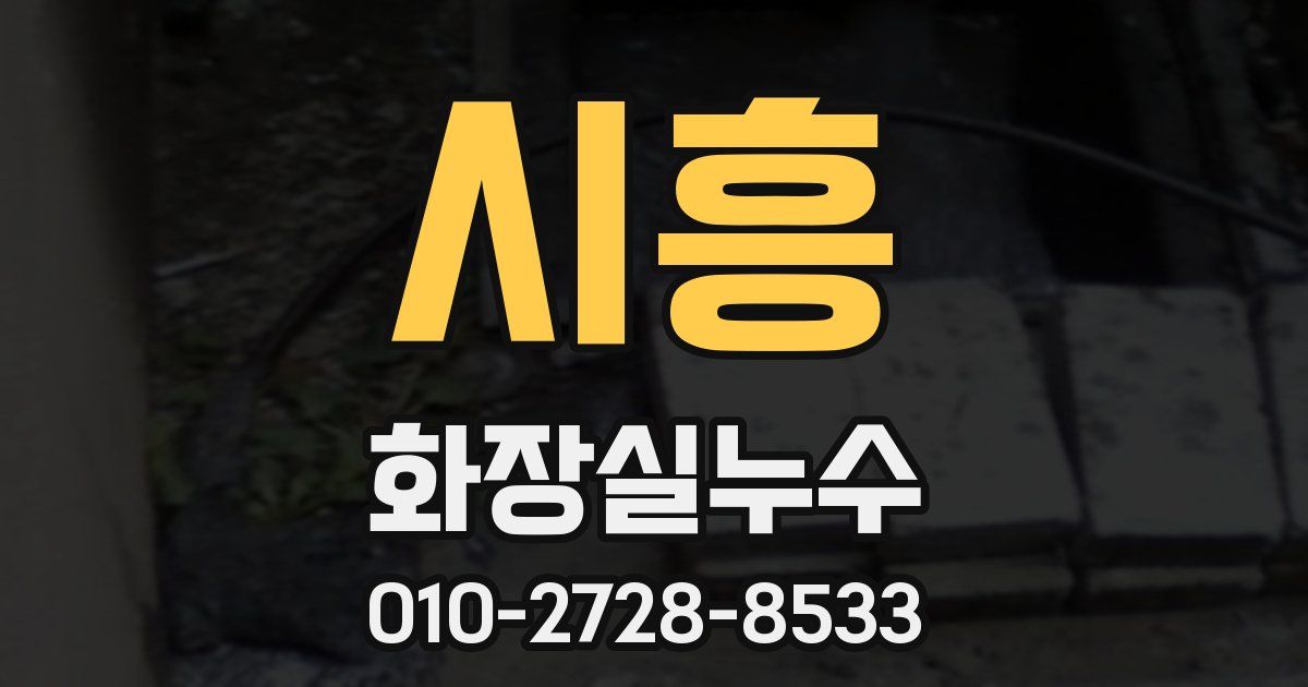 시흥 누수업체