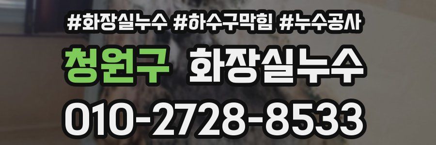 청원구 누수탐지