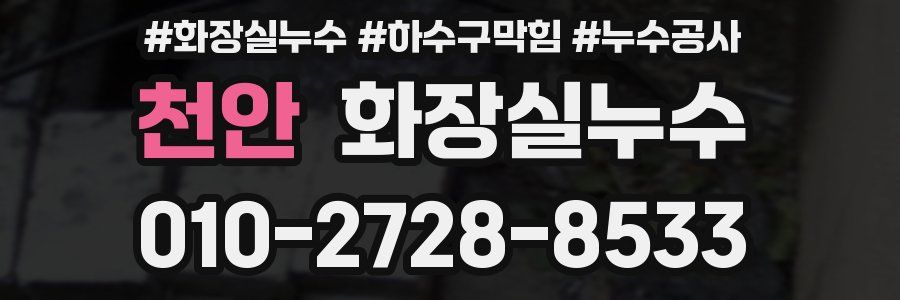 천안 누수탐지