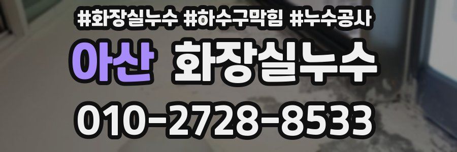아산 누수탐지