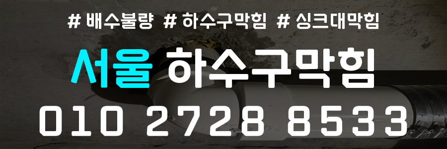 서울 하수구막힘 비용
