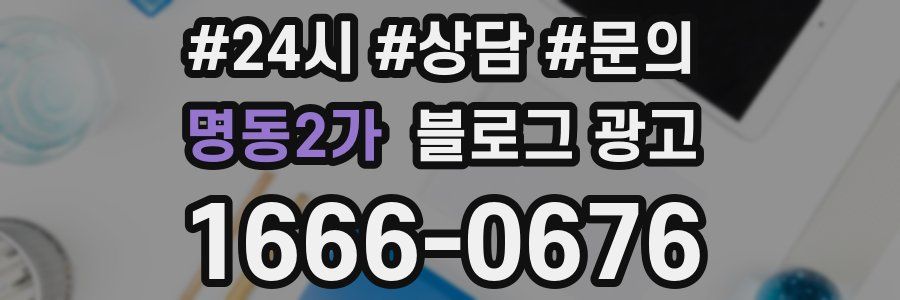 명동2가 브랜드 블로그