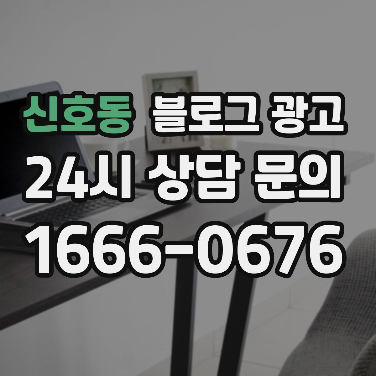 신호동 블로그 광고