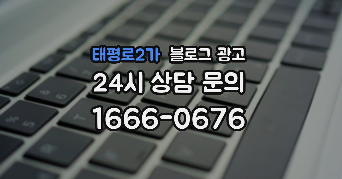 태평로2가 블로그 광고