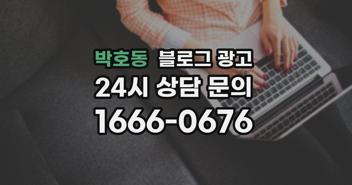 박호동 블로그 광고