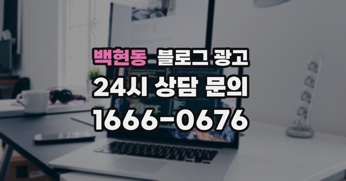 백현동 블로그 광고