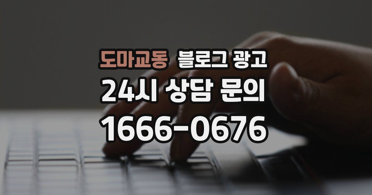 도마교동 블로그 광고