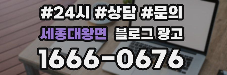 세종대왕면 브랜드 블로그