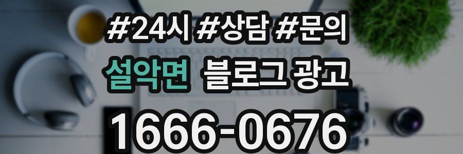 설악면 브랜드 블로그