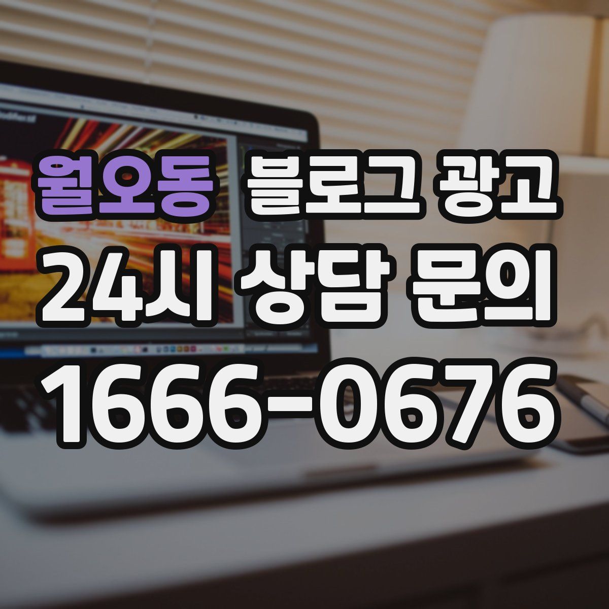 월오동 블로그 광고