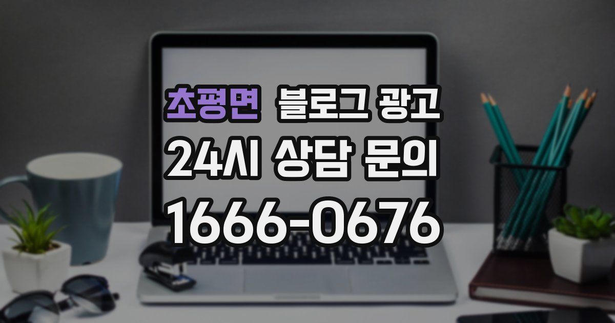 초평면 블로그 광고