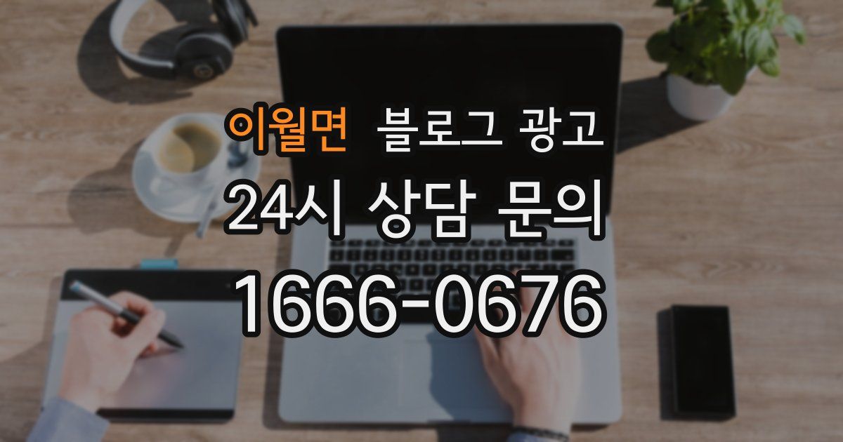 이월면 블로그 광고
