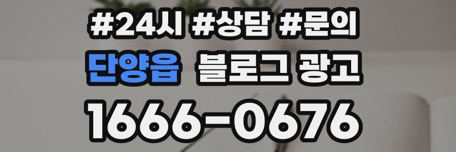 단양읍 브랜드 블로그