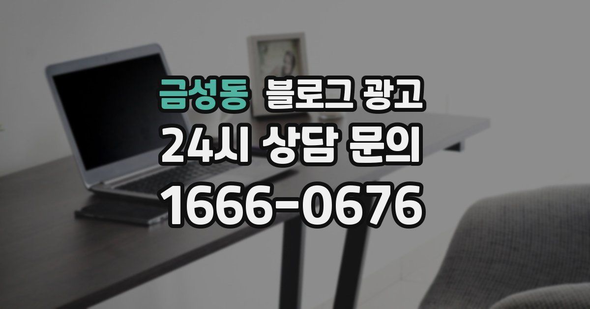 금성동 블로그 광고