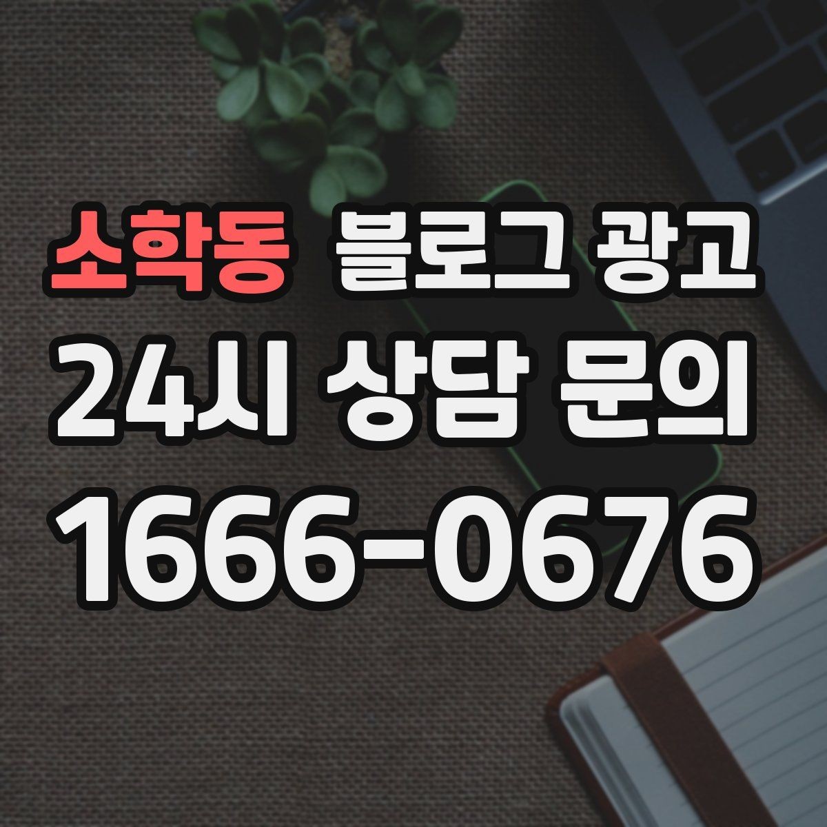소학동 블로그 광고 밤늦게까지 켜져 있는 불빛을 알리는 제목