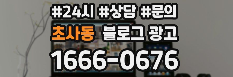 초사동 브랜드 블로그