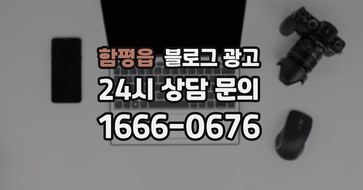 함평읍 블로그 광고