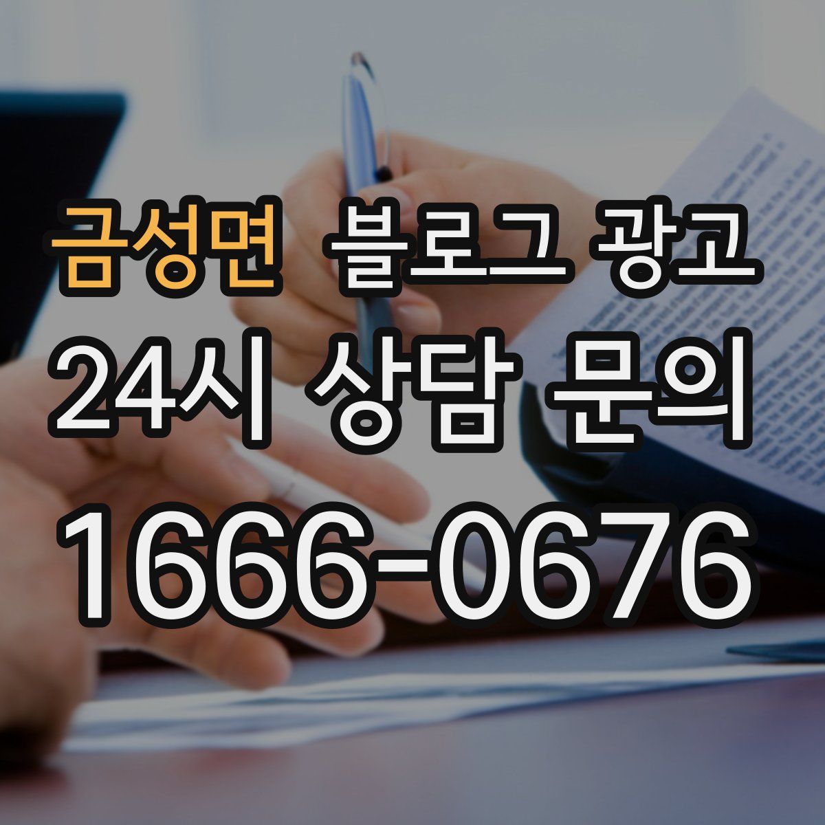 금성면 블로그 광고
