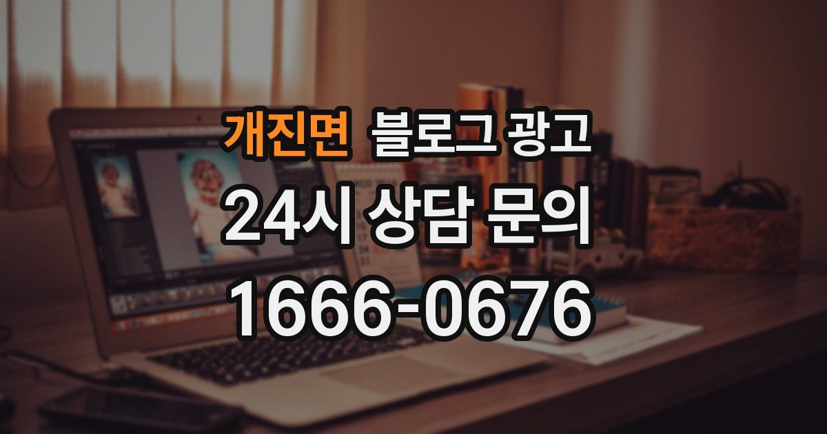 개진면 블로그 광고