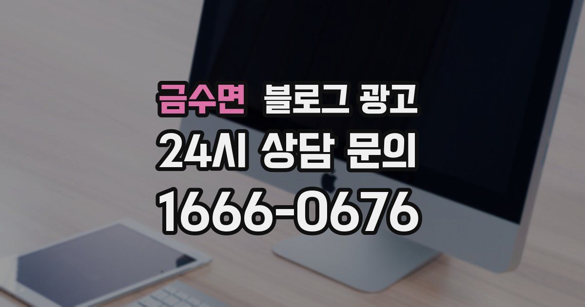 금수면 블로그 광고