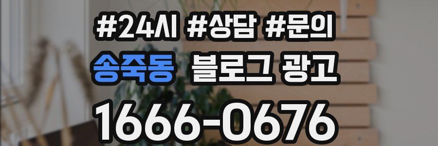 송죽동 브랜드 블로그