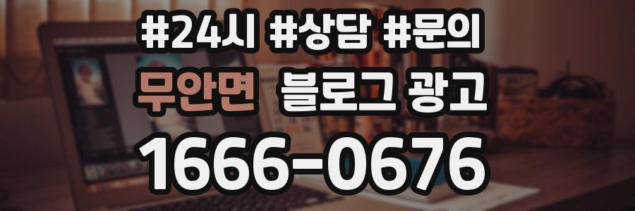 무안면 브랜드 블로그