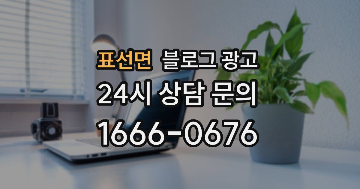 표선면 블로그 광고