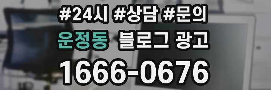 운정동 브랜드 블로그