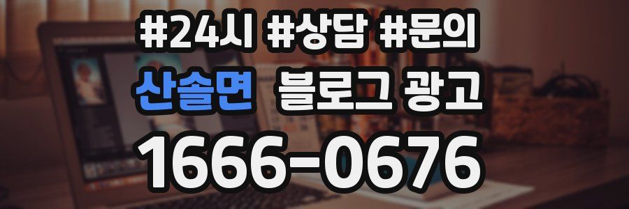 산솔면 브랜드 블로그