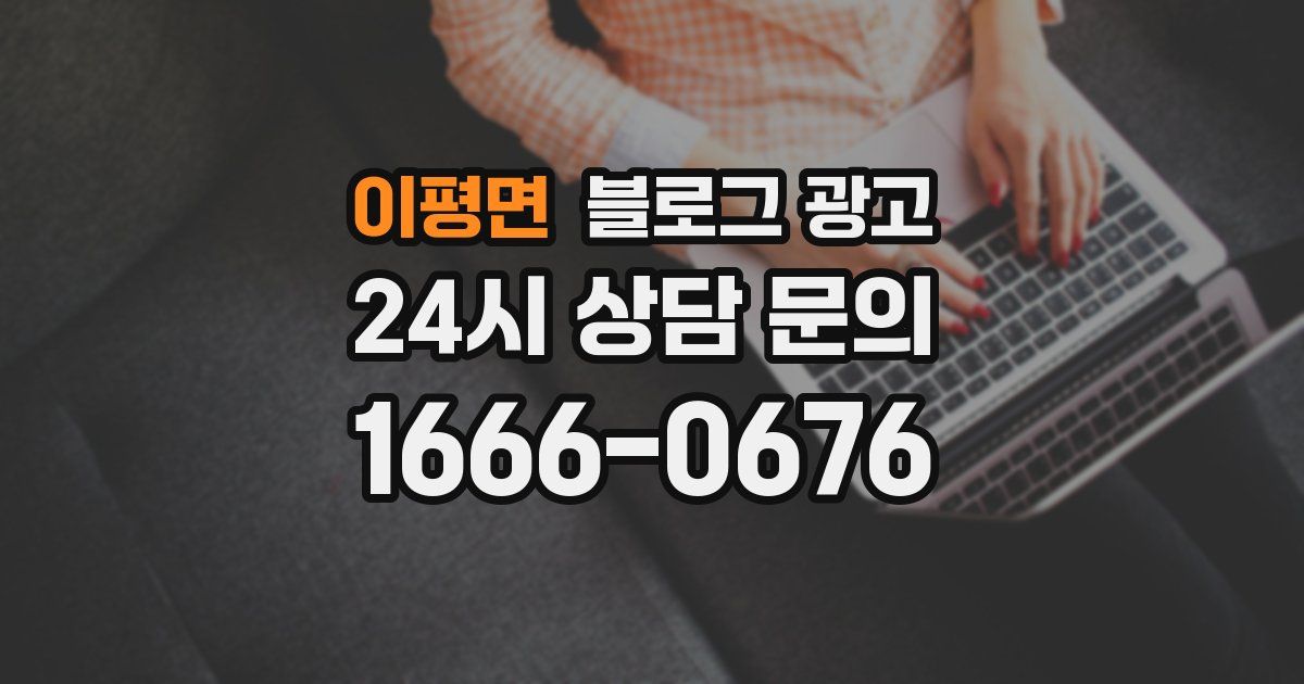이평면 블로그 광고