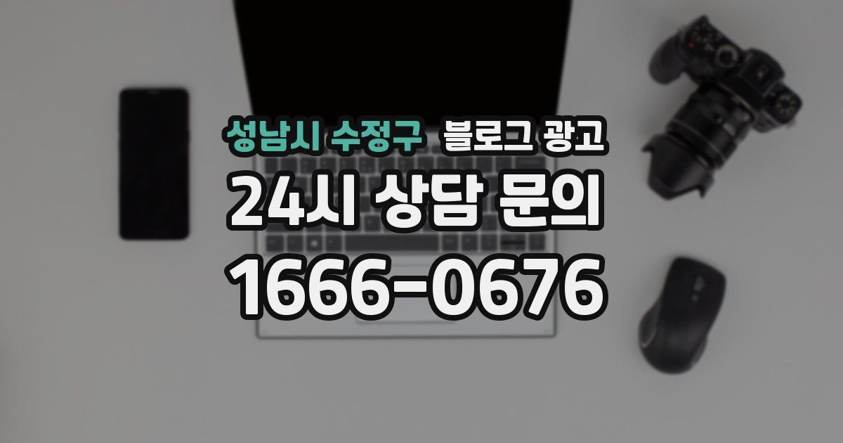 성남시 수정구 블로그 광고