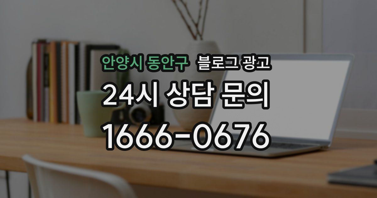 안양시 동안구 블로그 광고