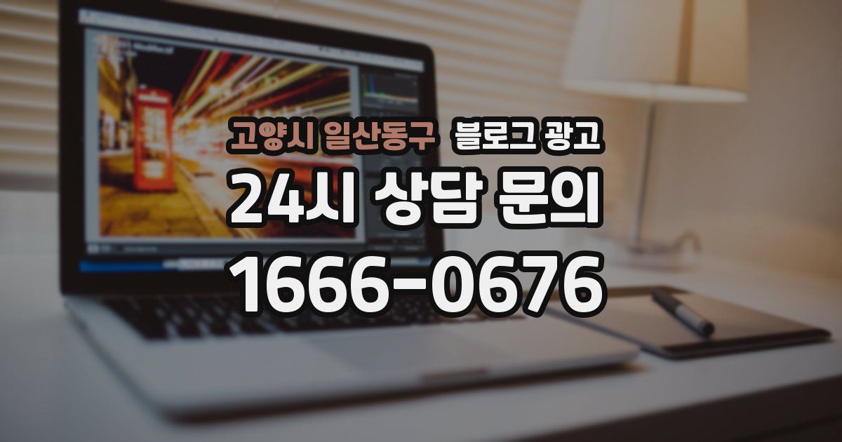 고양시 일산동구 블로그 광고