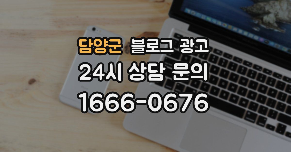 담양군 블로그 광고