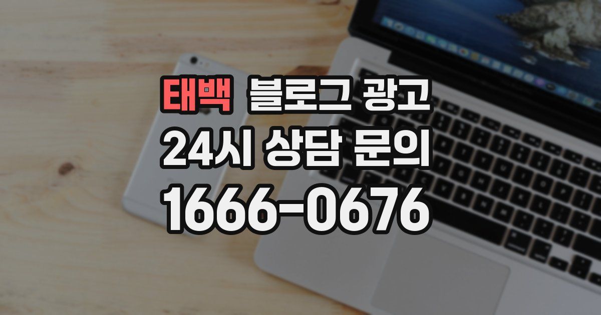 태백 블로그 광고