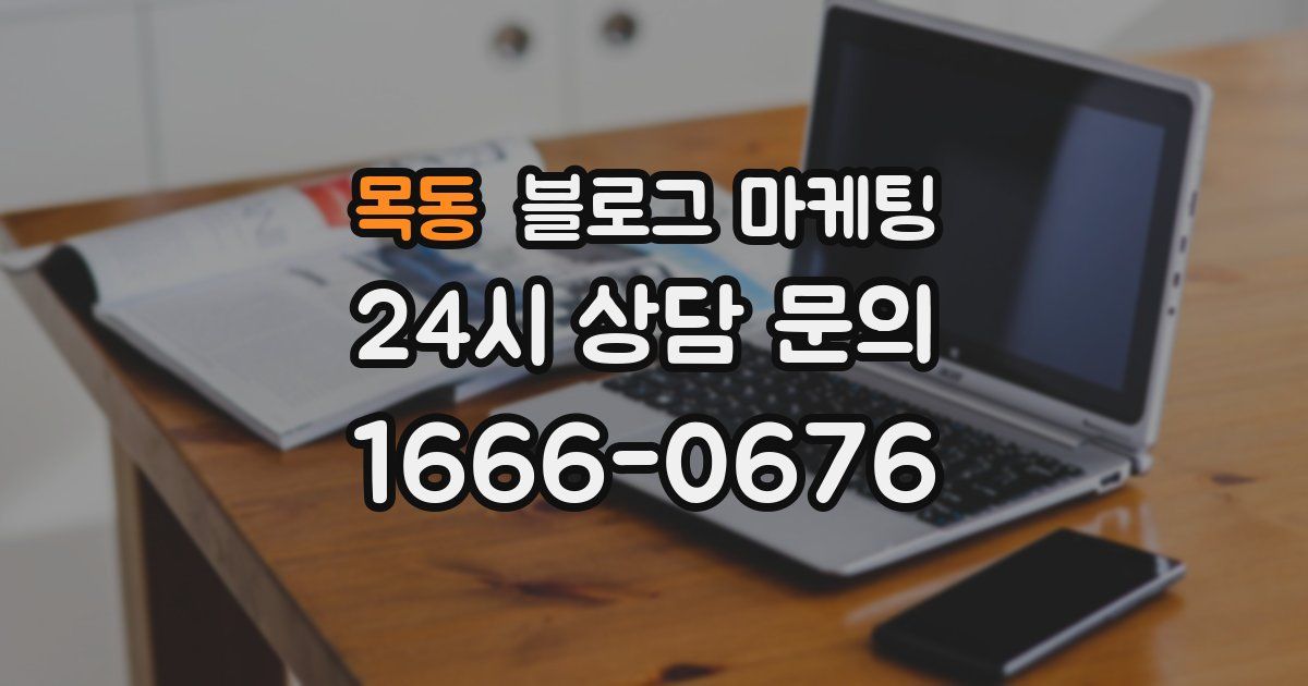 목동 블로그 마케팅