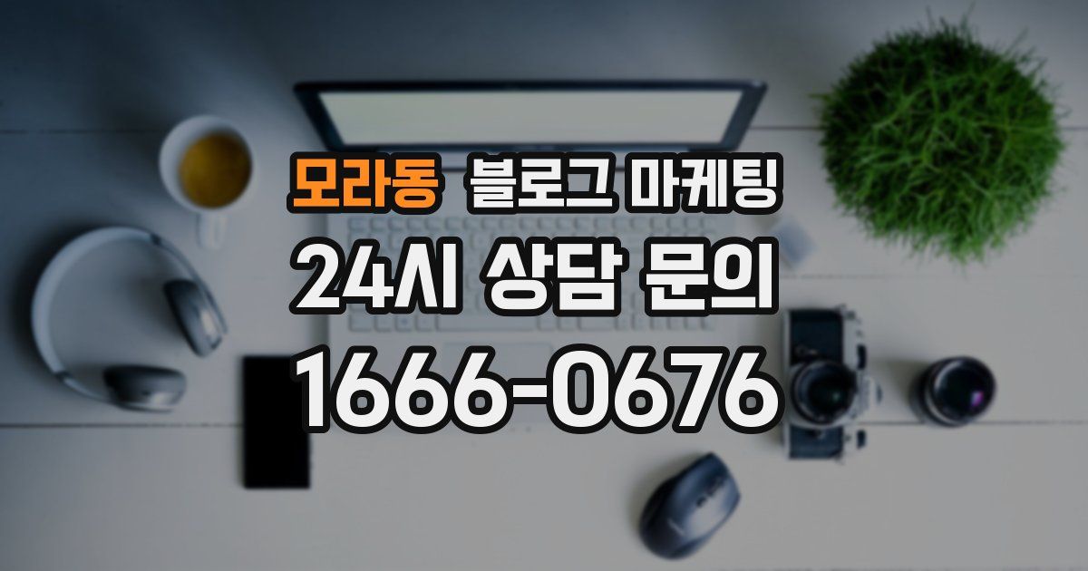 모라동 블로그 마케팅