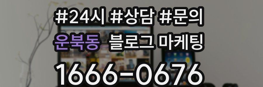 운북동 브랜드 블로그