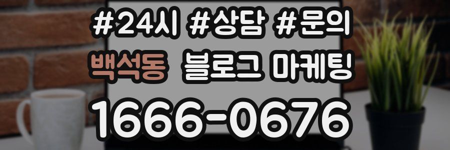 백석동 브랜드 블로그