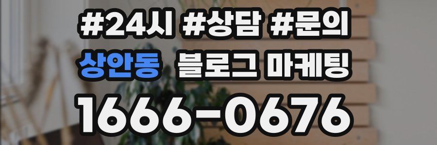 상안동 브랜드 블로그