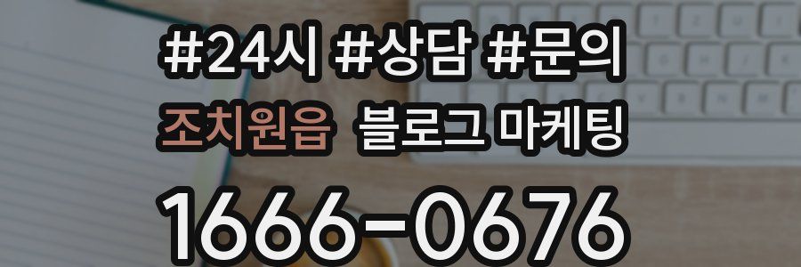 조치원읍 브랜드 블로그