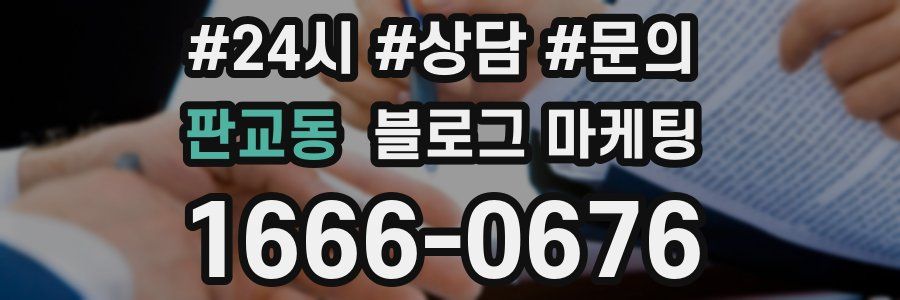 판교동 브랜드 블로그