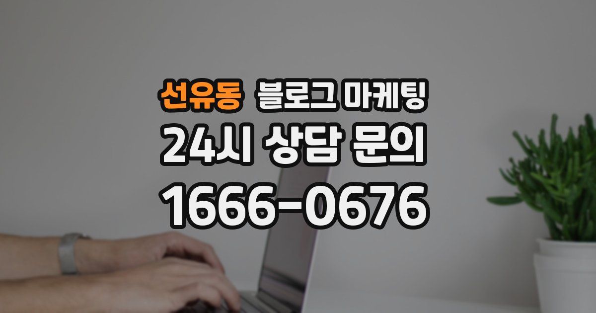 선유동 블로그 마케팅