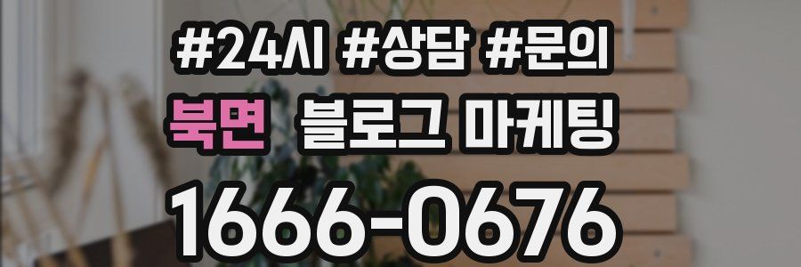 북면 브랜드 블로그
