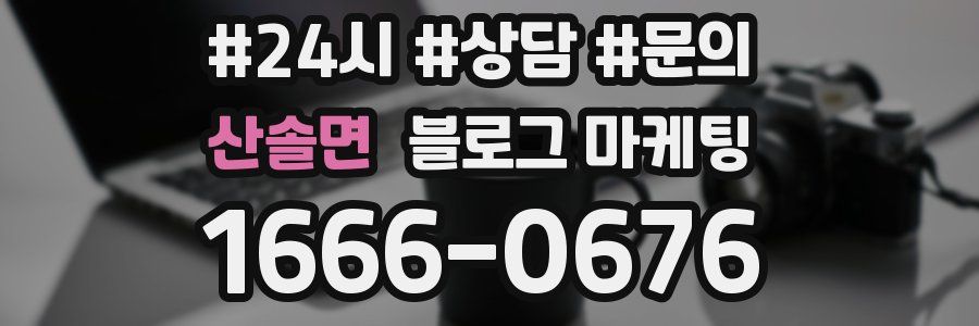 산솔면 브랜드 블로그